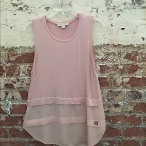 Pastel pink Michael Kors tank top dressy casual